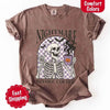 Nightmare Before Coffee Comfort Colors Shirt – Skeleton Funny Halloween Tee by Adorb Custom Tees
