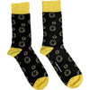 Nirvana Outline Happy Faces [Socks] by Rock Band Apparel