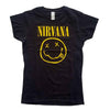 Nirvana Yellow Happy Face [T-Shirt] by Rock Band Apparel