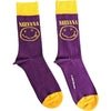 Nirvana Yellow Happy Face [Socks] by Rock Band Apparel