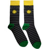 Nirvana Yellow Smiley Pattern [Socks] by Rock Band Apparel