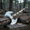 Unique Double-Headed Viking Axe - Handcrafted Decor Piece | Two Styles Available | JW SteelCrafts by JW SteelCrafts
