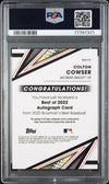 Graded 2022 Topps Bowmans Best Colton Cowser #B22CC Best of 2022 Autographs Rookie RC Baseball Card PSA 10 Gem Mint