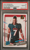 Graded 2023 Panini Donruss Bijan Robinson #4 Rated Rookies Portrait Rookie RC Football Card PSA 10 Gem Mint