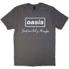 Oasis Definitely Maybe Distressed Text Logo [T-Shirt] by Rock Band Apparel