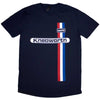 Oasis Knebworth Vertical Stripe [T-Shirt] by Rock Band Apparel