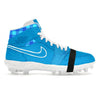 "Ocean Blue Lobster" Jordan 1 TD Cleats by Stadium Custom Kicks