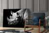 Rhino Glass Wall Art by Insigneart USA