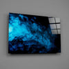 Blue Smoke Glass Wall Art by Insigneart USA