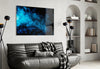 Blue Smoke Glass Wall Art by Insigneart USA