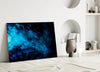 Blue Smoke Glass Wall Art by Insigneart USA