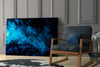 Blue Smoke Glass Wall Art by Insigneart USA