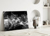 White Smoke Glass Wall Art by Insigneart USA
