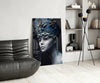 Woman Portrait 38 Glass Wall Art by Insigneart USA
