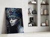 Woman Portrait 38 Glass Wall Art by Insigneart USA