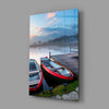 Lake and Boats Landscape Glass Wall Art by Insigneart USA