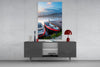 Lake and Boats Landscape Glass Wall Art by Insigneart USA