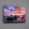 Sunset at Sea Glass Wall Art by Insigneart USA