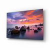 Sunset at Sea Glass Wall Art by Insigneart USA