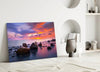 Sunset at Sea Glass Wall Art by Insigneart USA