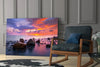 Sunset at Sea Glass Wall Art by Insigneart USA