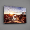 Canyon and Sunset Glass Wall Art by Insigneart USA