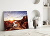 Canyon and Sunset Glass Wall Art by Insigneart USA