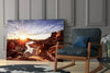 Canyon and Sunset Glass Wall Art by Insigneart USA