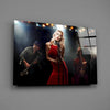 Female Musician Glass Wall Art by Insigneart USA