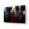 Female Musician Glass Wall Art by Insigneart USA