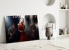 Female Musician Glass Wall Art by Insigneart USA