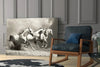 Running Horses Glass Wall Art by Insigneart USA