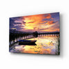 Sunset on the Dock Glass Wall Art by Insigneart USA