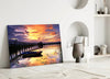 Sunset on the Dock Glass Wall Art by Insigneart USA