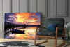 Sunset on the Dock Glass Wall Art by Insigneart USA
