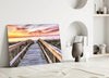 Sunset on the Dock Glass Wall Art by Insigneart USA
