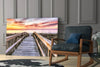 Sunset on the Dock Glass Wall Art by Insigneart USA