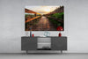 Sunset on the Beach Glass Wall Art by Insigneart USA