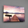 Sunset on the Beach Glass Wall Art by Insigneart USA