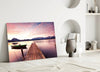 Sunset on the Beach Glass Wall Art by Insigneart USA