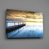 Sunset on the Beach Glass Wall Art by Insigneart USA