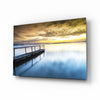Sunset on the Beach Glass Wall Art by Insigneart USA
