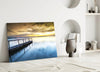 Sunset on the Beach Glass Wall Art by Insigneart USA
