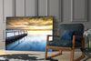 Sunset on the Beach Glass Wall Art by Insigneart USA