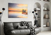 Ship On The Beach Glass Wall Art by Insigneart USA