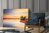 Ship On The Beach Glass Wall Art by Insigneart USA