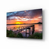 Sunset on the Beach Glass Wall Art by Insigneart USA