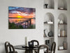 Sunset on the Beach Glass Wall Art by Insigneart USA