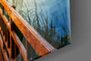 Long Dock on the Lake Glass Wall Art by Insigneart USA