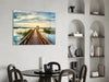 Long Dock on the Lake Glass Wall Art by Insigneart USA